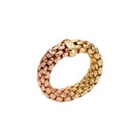 Essentials zweifarbiger Flex'it Ring mit flachem Halskettengeflecht