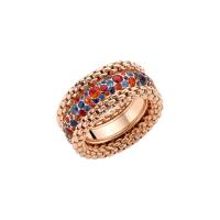 Bubble Ring mit mehrfarbigen Saphiren