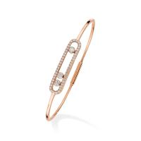 Move Classique Pavé Thin Armreif