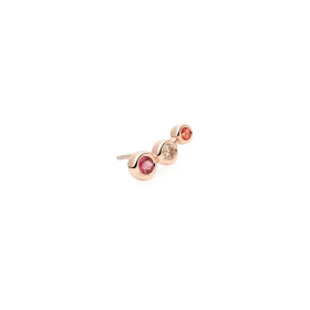 Roségold, Ohrringe, Bron Confetti Ohrschmuck (Einzelstück) 8OR4874OKCBR/R