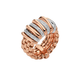 Weißgold, Ringe, FOPE Panorama Flex'it Ring mit Diamanten 58804AX_BB_R_BBX_00S