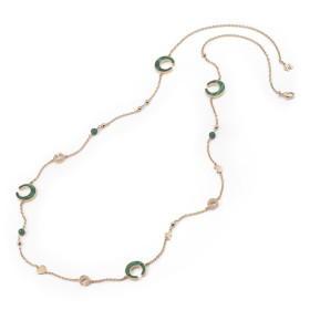 Roségold, Halsschmuck, Al Coro Mezzaluna Collier NC1510MAR70