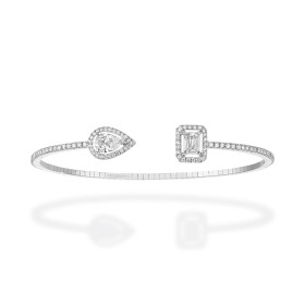 Weißgold, Armschmuck, Messika My Twin Skinny X2 Armreif 06492-WG