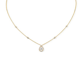 Gelbgold, Halsschmuck, Messika Joy Diamant Poire Collier 05224-YG