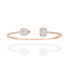 Roségold, Armschmuck, Messika My Twin Toi & Moi Skinny Armreif 06161-PG