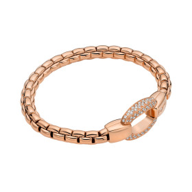 Roségold, Armschmuck, FOPE Eka Flex'it Armband mit Diamantpavé, Ref: 70305BX_PB_R_XRX_00S