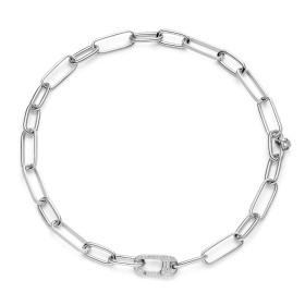 Weißgold, Halsschmuck, IsabelleFa Halskette "Coquette 10 Pavé" 41110/45BKA-WG