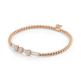 Weißgold, Armschmuck, Al Coro Stretchy Armband A358R
