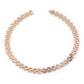 Roségold, Halsschmuck, Al Coro La Piazza Collier NC1610BWR