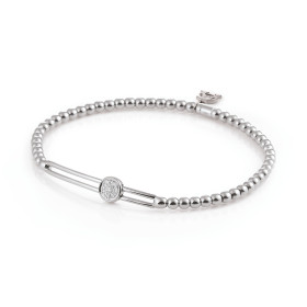 Weißgold, Armschmuck, Al Coro Stretchy Armband A353W