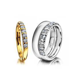 Weißgold, Ringe, Meister Memoireringe 115.1105.07/ 110.1868.145/ 115.1109.11