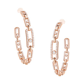         Roségold, Ohrringe, Messika Move Link Creolen 12362-PG
