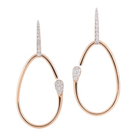 Roségold, Ohrringe, Al Coro Goccia Ohrhänger E2267R