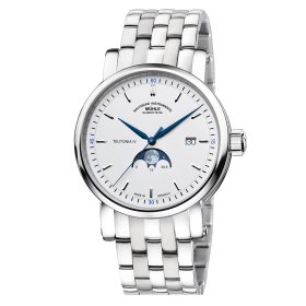 Unisex, Mühle Glashütte Teutonia IV Mondphase M1-44-05-MB