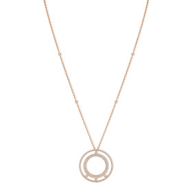 Roségold, Halsschmuck, Messika Lange Move Romane Halskette 11317-PG