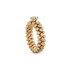 Roségold, Ringe, Serafino Consoli Brevetto Solitaire Multi-Size Ring, Ref: RMS SL WD 030 3N2 RG