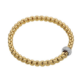 Weißgold, Armschmuck, FOPE Eka Flex'it Armband mit Diamantpavé, Ref: 72110BX_PB_G_XBX_00L
