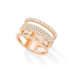 Roségold, Ringe, Messika Move Romane GM Pavée Ring 07205-PG