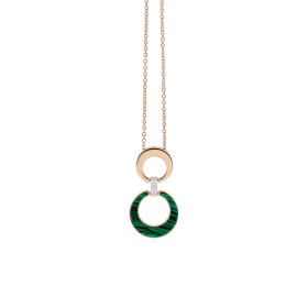 Roségold, Halsschmuck, Al Coro Mezzaluna Collier NC2924MAR