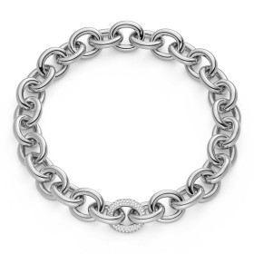 Weißgold, Halsschmuck, IsabelleFa Collier "Eternelle 22" Pavé 04222/46BMO-WG