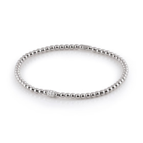 Weißgold, Armschmuck, Al Coro Stretchy Armband A351W