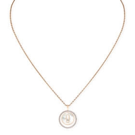 Roségold, Halsschmuck, Messika Lucky Move Kette KM Perlmutt 11650-PG