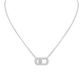 Weißgold, Halsschmuck, Messika So Move Halskette 12945-WG