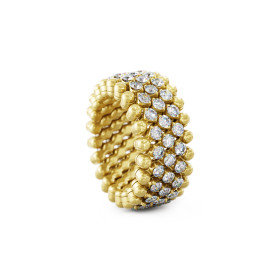 Gelbgold, Ringe, Serafino Consoli Brevetto Multi-Size Ring, Ref: RMS 5M2 YG WD