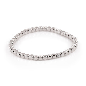 Weißgold, Armschmuck, Al Coro Stretchy Armband A388W
