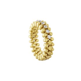 Gelbgold, Ringe, Serafino Consoli Brevetto Multi-Size Ring RMS 3HM2 YG WD