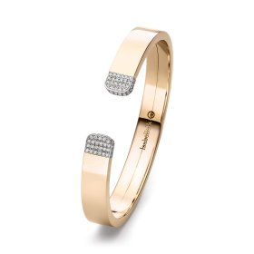 Roségold, Armschmuck, IsabelleFa Armspange "Flix.Flex Rechteckig 9" Pavé 02131-09-BR-59-ROS
