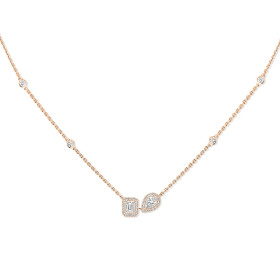 Roségold, Halsschmuck, Messika My Twin Toi & Moi Halskette 14534-PG