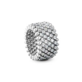 Weißgold, Ringe, Serafino Consoli Brevetto Multi-Size Ring RMS 7M2 WG WD