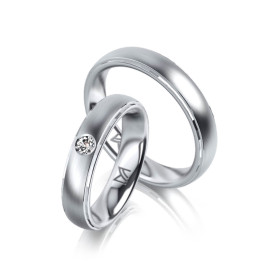 Weißgold, Ringe, Meister Trauringe Phantastics 112.9033.01/112.9033.00-W