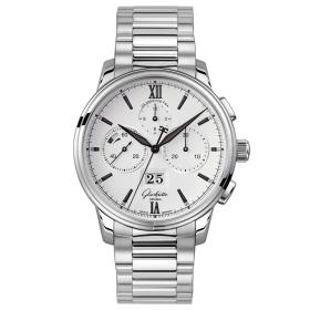 Unisex, Glashütte Original Senator Chronograph Panoramadatum 1-37-01-05-02-71