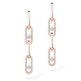 Roségold, Ohrringe, Messika Move Link Ohrhänger 13678-PG