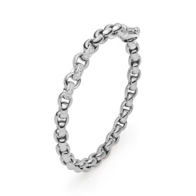 Weißgold, Armschmuck, IsabelleFa Armband "ChaCha 6" Pavé 04106/19BBMx5-WG