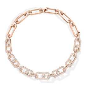 Roségold, Halsschmuck, Messika So Move XL Diamantkette 13079-PG