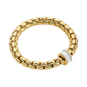         Gelbgold, Armschmuck, FOPE Eka Flex'it Armband 60811BX_BK_G_XGX_00L