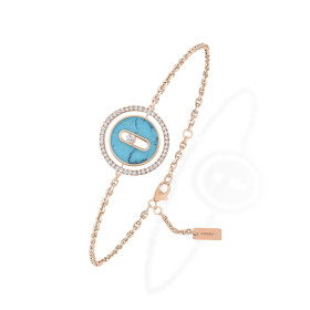 Roségold, Armschmuck, Messika Lucky Move Armband KM Türkis 11652-PG