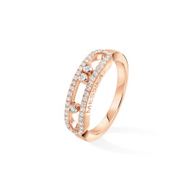 Roségold, Ringe, Messika Baby Move Classique Pavé Ring, Ref: 04683-PG