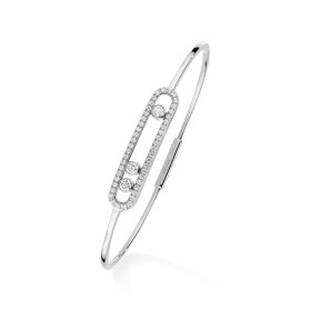         Weißgold, Armschmuck, Messika Move Classique Pavé Thin Armreif 05032-WG