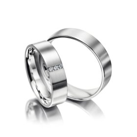Platin, Ringe, Meister Trauringe Classics 112.8861.01/112.8861.00-P