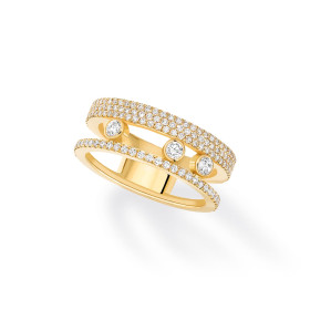 Gelbgold, Ringe, Messika Move Romane Pavée Ring 07128-YG