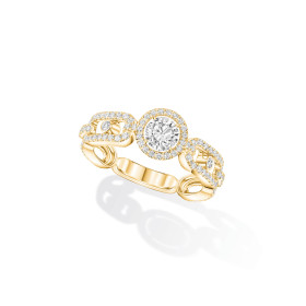 Gelbgold, Ringe, Messika Move Link Solitär Ring 13747-YG
