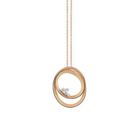 Weißgold, Halsschmuck, Cammilli Dune Solar Anhänger mit Halskette GPE3091J