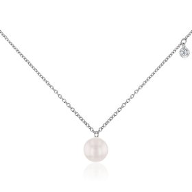 Weißgold, Halsschmuck, Hesse Brillant-Perl-Collier 214.0344