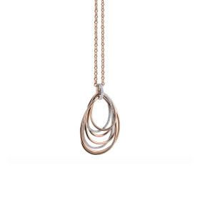Weißgold, Halsschmuck, Al Coro Mezzaluna Anhänger P2378R