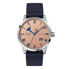 Unisex, Glashütte Original Senator Excellence Panoramadatum Mondphase 1-36-24-04-02-64