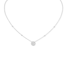 Weißgold, Halsschmuck, Messika Joy Solitär-Diamant Halskette 04281-WG